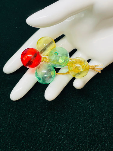 Rare Lisner Lucite Balloon Brooch